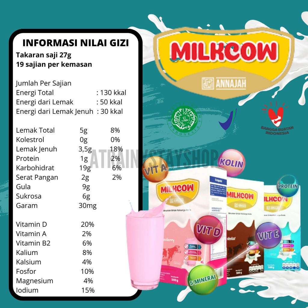 MILKCOW SUSU PENAMBAH NAFSU MAKAN ORIGINAL 100% PENAMBAH BERAT BADAN