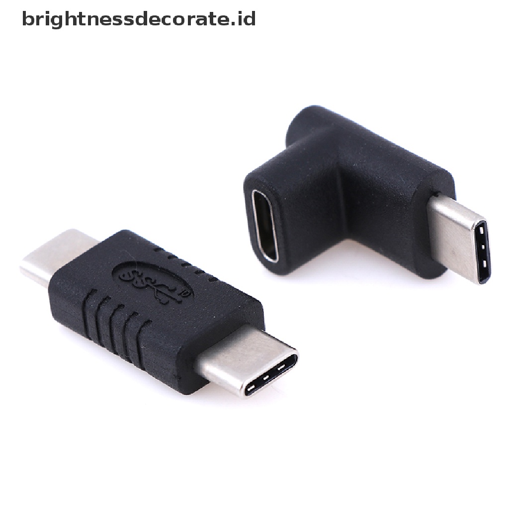 Konverter Sudut Kanan Usb 3.1 Tipe C Ke Tipe C Male Female