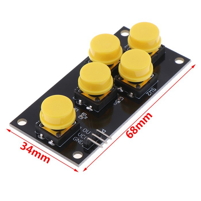 AD Keyboard Simulasi 5 Tombol Module Analog Button Modul Arduino