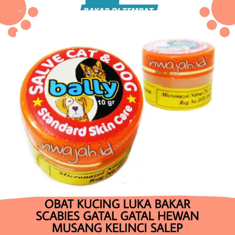 OBAT KUCING LUKA BAKAR SCABIES GATAL GATAL HEWAN MUSANG KELINCI SALEP BALLY