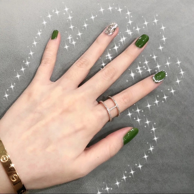 Kuku Palsu 【A72，lem sticker】Nikah kuku Wedding False Nailart Pengantin Tangan