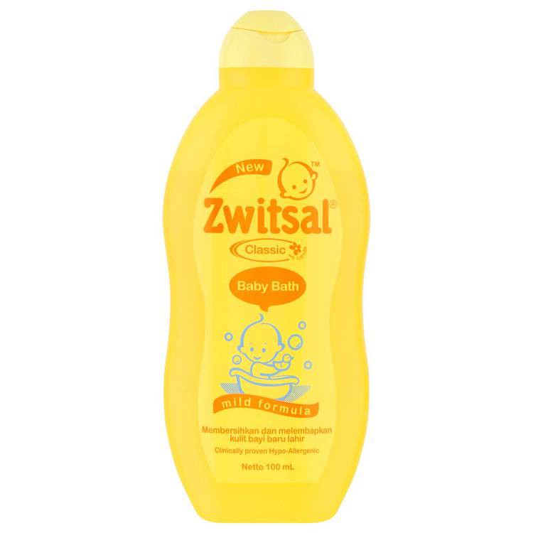 Zwitsal Baby Bath Classic / 2in1 Hair &amp; Body / Natural Baby Shampoo Tub 100ml 100 ml