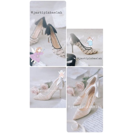 [READY] Ittaherl Love Letter Pointy Heels 90mm Ink 40 & Cloud 38 40 41