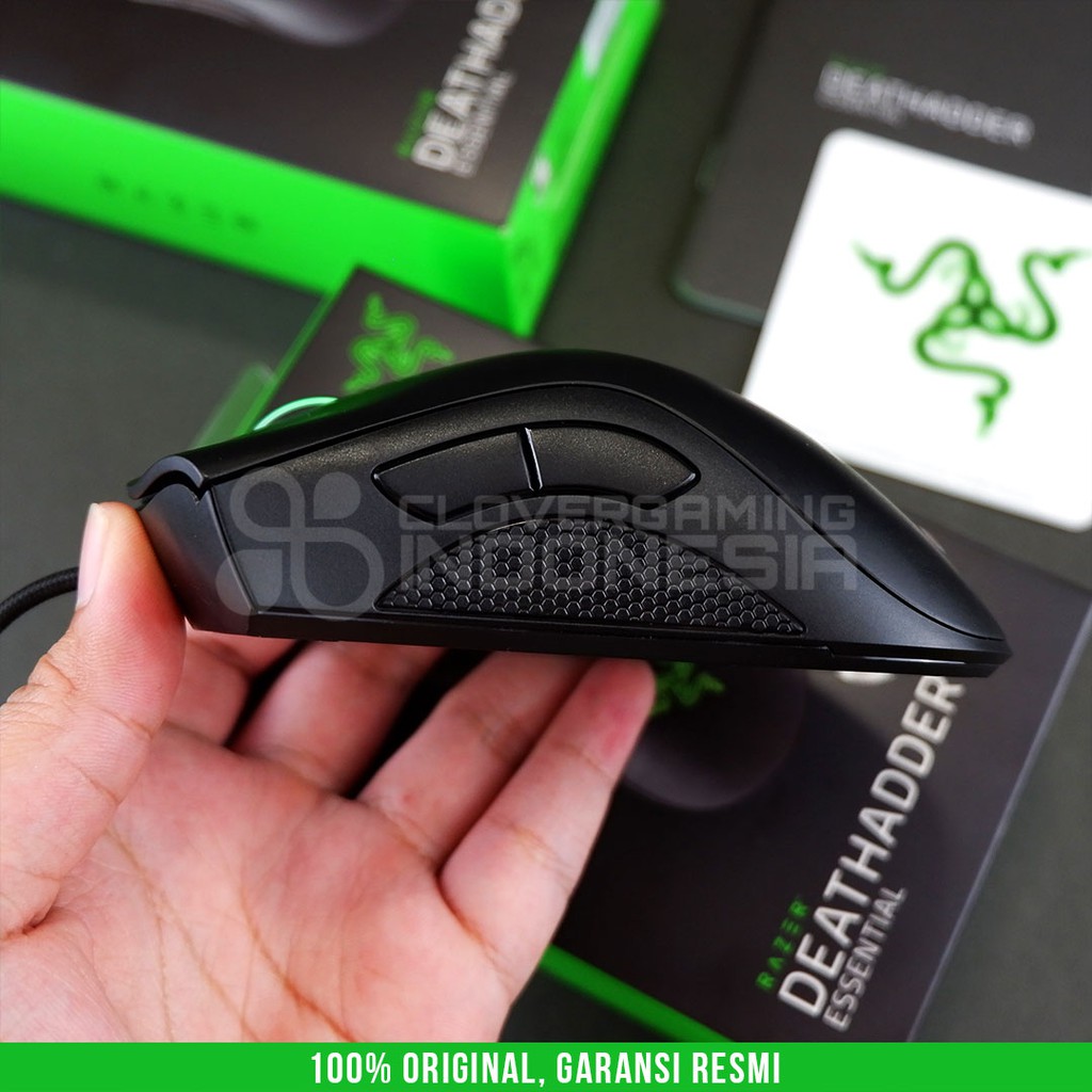 Razer Deathadder Essential Gaming Mouse - ORIGINAL ASLI GARANSI RESMI RAZER INDONESIA BUKAN OEM BUKAN KW DA Essential