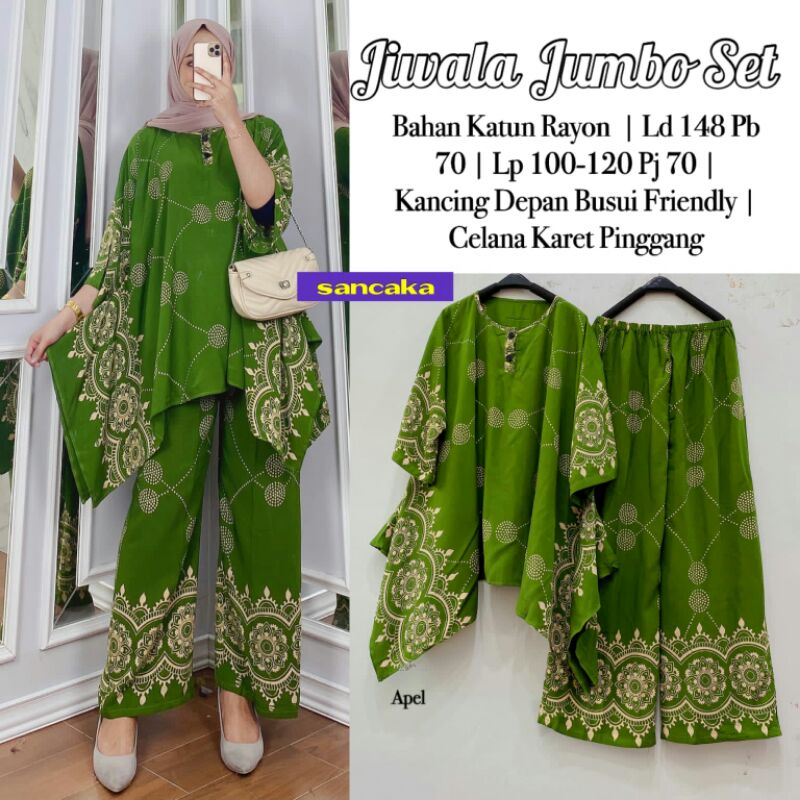Jiwala Jumbo Set By Sancaka || Setelan Atas Bawah