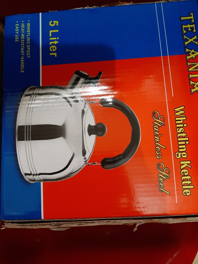 Teko Bunyi 5 Liter/teko Pemanas Air/whistling Kettle Full Stainless