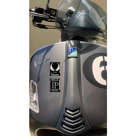 3D Vespa Reflektif Lembut Magnet Stiker Aksesoris Motor untuk PIAGGIO Vespa GTS300 LX125 LX150 125 150 Yaitu Sprint Primavera 300