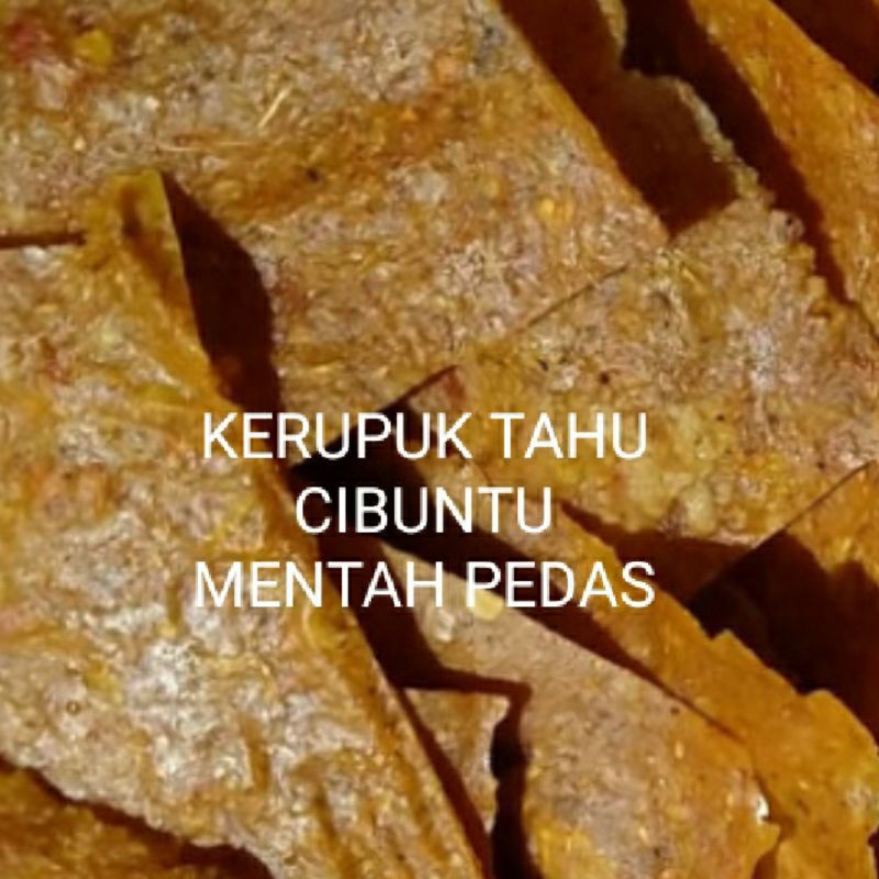 

krupuk tahu asli cibuntu bandung(pedas,sedang,gurih)