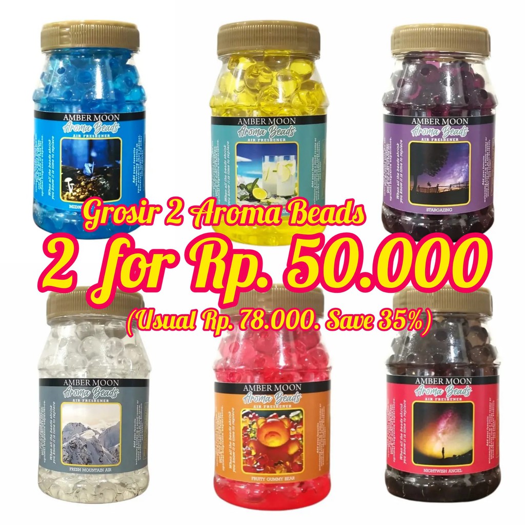Jual AROMA BEADS / 2 FOR 50K (SAVE 35) / DISC 25 SATUAN / Aroma Beads