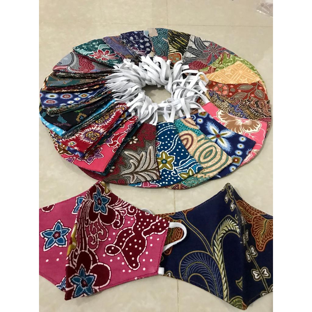  Masker  Kain Batik  Earloop Non Medis READY STOCK MASKER  