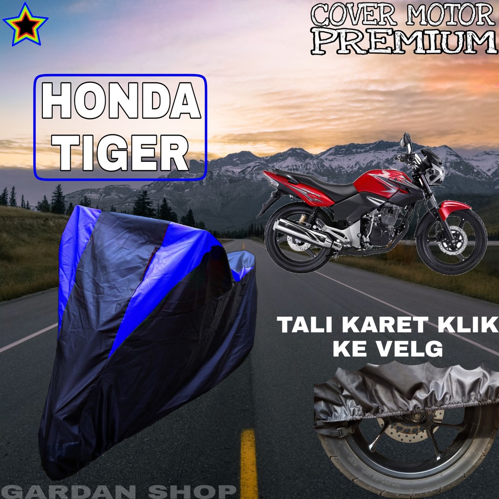 Sarung Motor  HONDA TIGER Hitam BIRU Body Cover Honda PREMIUM