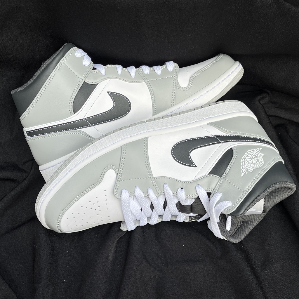 AIR JORDAN 1 MID LIGHT SMOKE GREY ANTHRACITE