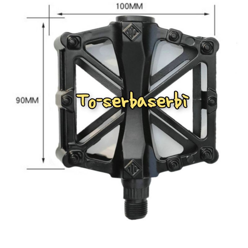 pedal sepeda bearing mtb lipat minion bearing double hitam sepeda pedal