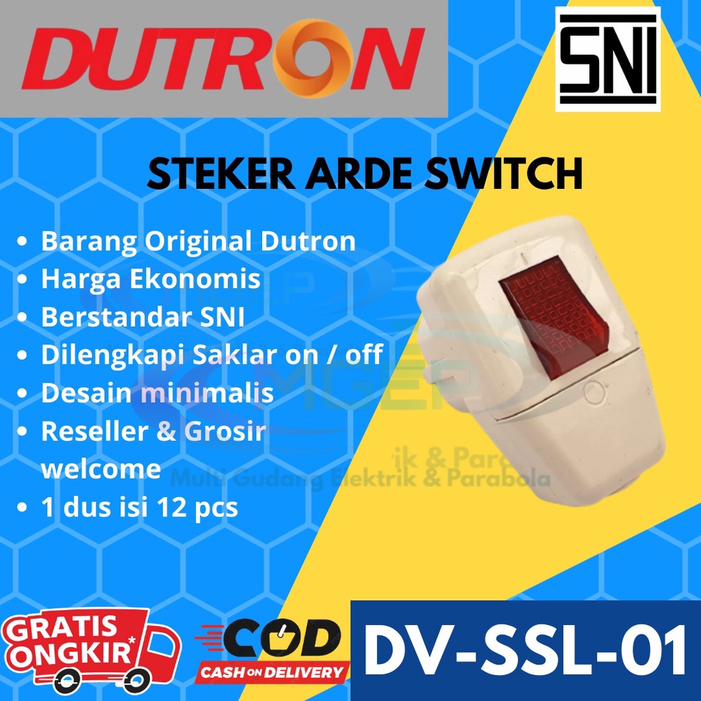 Steker Arde Switch Dutron Ecer Grosir DV SSL 01