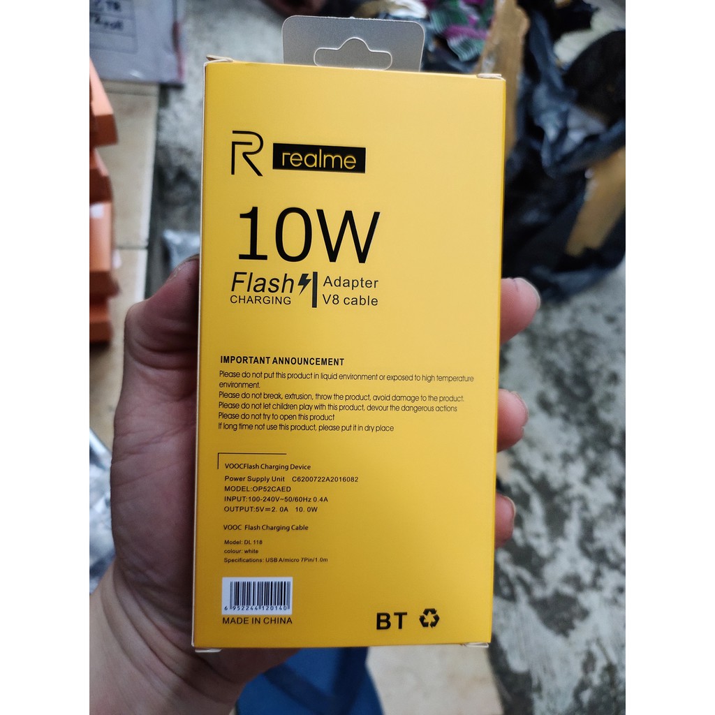 Charger REALME 10W Flash Charging Original 100% Realme 2 3 5 5i 5S Pro C1 C2 C3 X XT 6