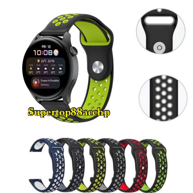 Tali Jam Strap Huawei Watch GT3 (42mm) (46mm) GT 3 Pro (43mm) (46mm) GT 3 SE - Nike Rubber Silikon Sporty