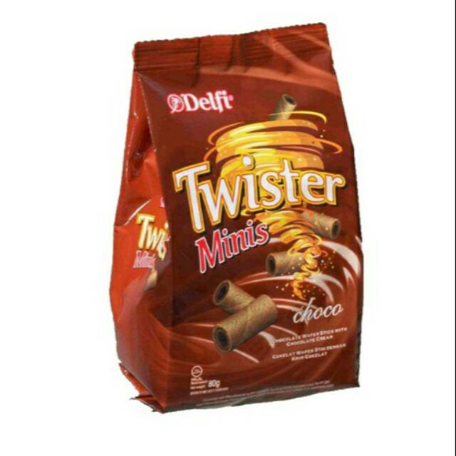 

Delfi wafer stik twister minichocos 80g cream