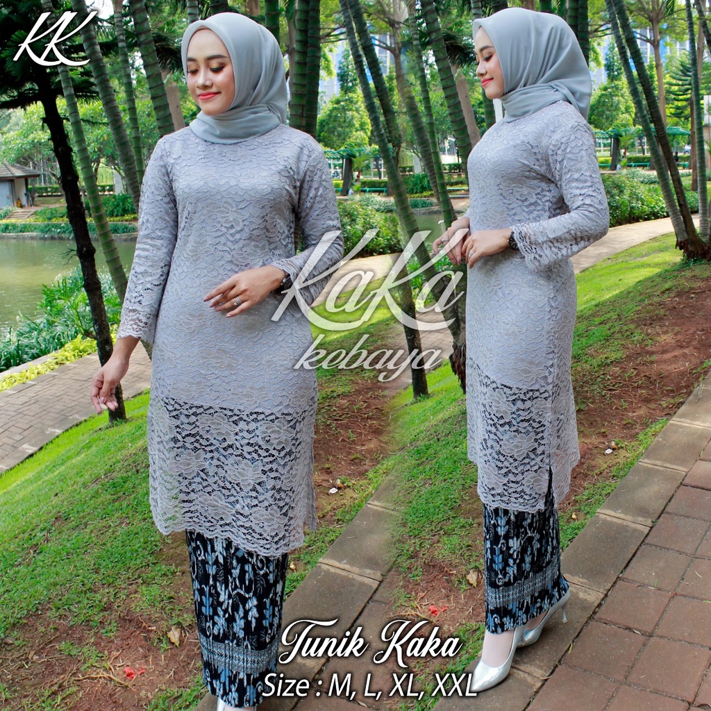 (COD) SETELAN KEBAYA MODERN TUNIK/TUNIK BROKAT MODERN/KEBAYA WISUDA/TUNIK BRUKAT / KEBAYA TUNIK / ATASAN KEBAYA BRUKAT / BAJU KEBAYA MODERN / ATASAN KEBAYA MODERN / KEBAYA WISUDA / KEBAYA LAMARAN / SET KEBAYA BY GHAZZA COLLECTION-5