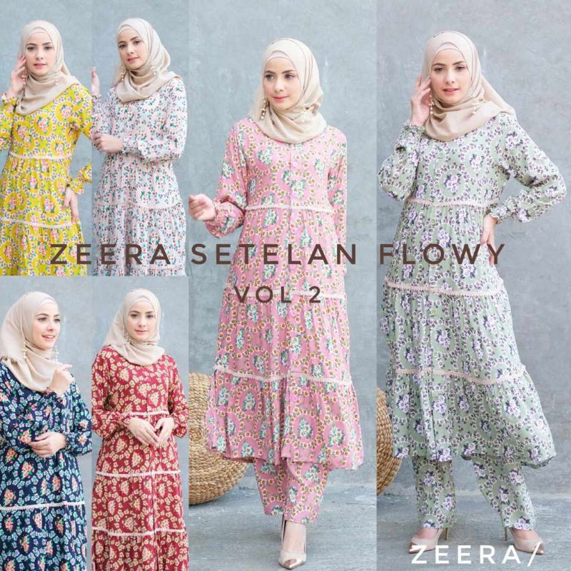 Daster Arab Zeera Setelan Flowy 02