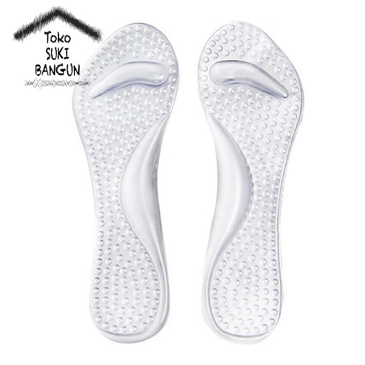 Insole Gel Pad Sepatu / Bantalan Kaki Non-Slip Silicone Support