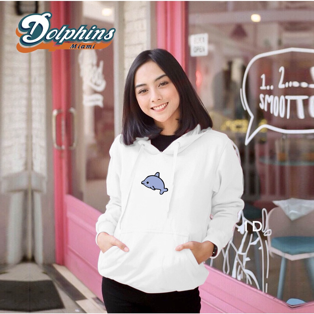 Lilipop.id Sweater Wanita Dolphin Hoodie Jumper