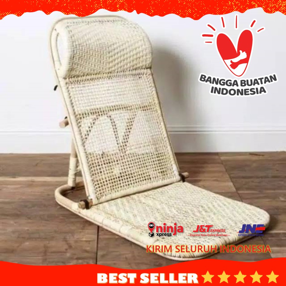 Kursi Lipat Lesehan Tatami Rotan Alami Khas Jepang