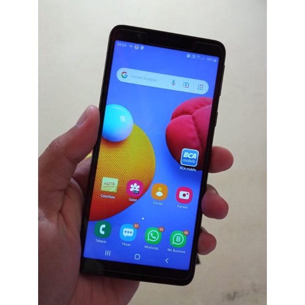 [Preloved/Second/Seken/Bekas] Hp Samsung A01 Core Ram 2/32 Hitam Garansi Resmi Like New
