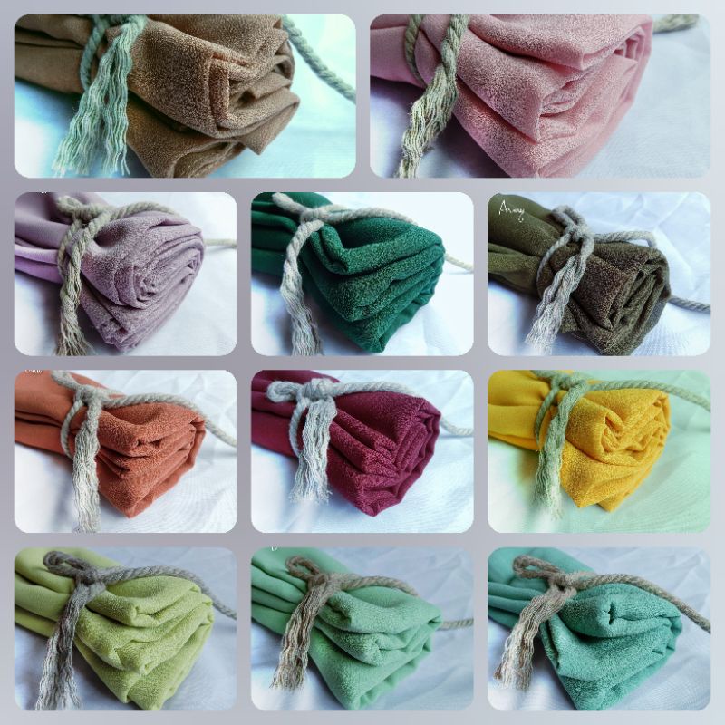 PASHMINA Hijab BABY DOLL 175x75cm / Kerudung Hijab Pashmina Ceruti Premium PART 1