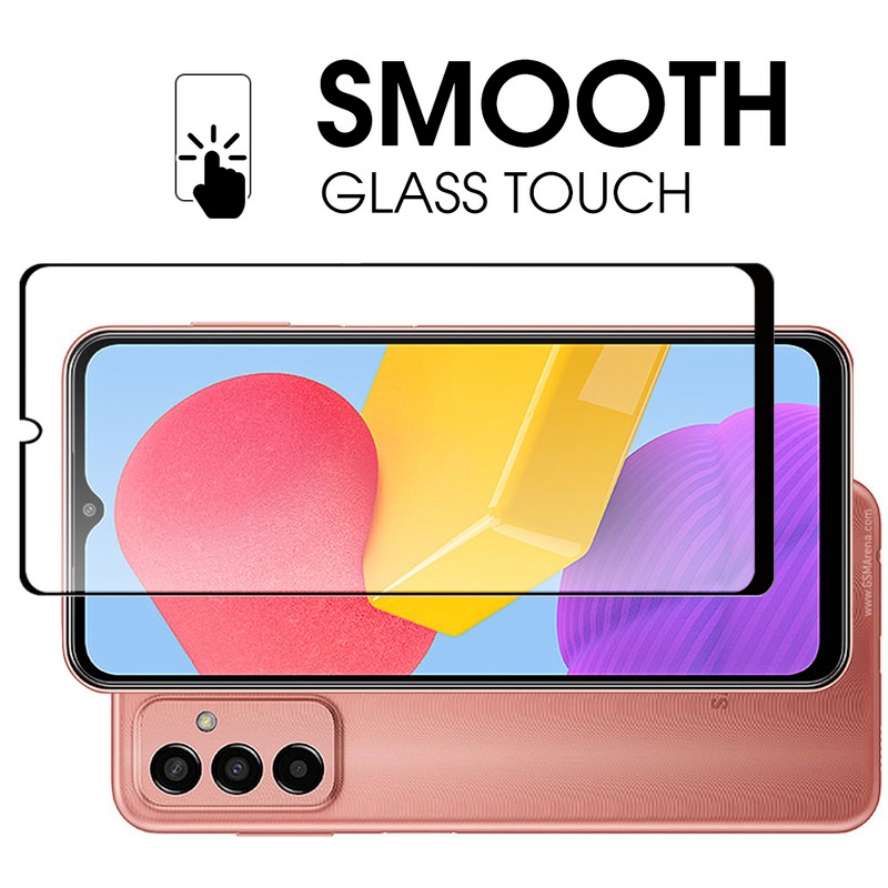 Pelindung Layar Tempered Glass HD Warna Hitam Untuk Samsung Galaxy M13