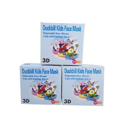 MASKER DUCKBILL ANAK MOTIF BTS-21 ISI 50 PCS