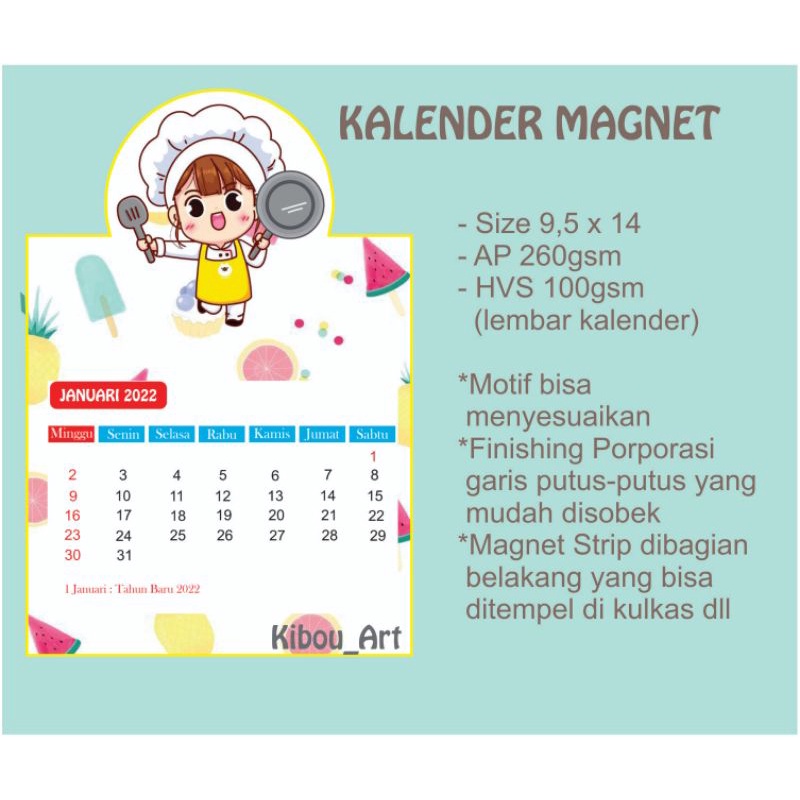 

Kalender Magnet Mini