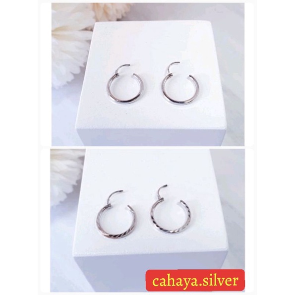 ANTING RING ANAK DAN DEWASA PERAK 925 LAPIS MAS