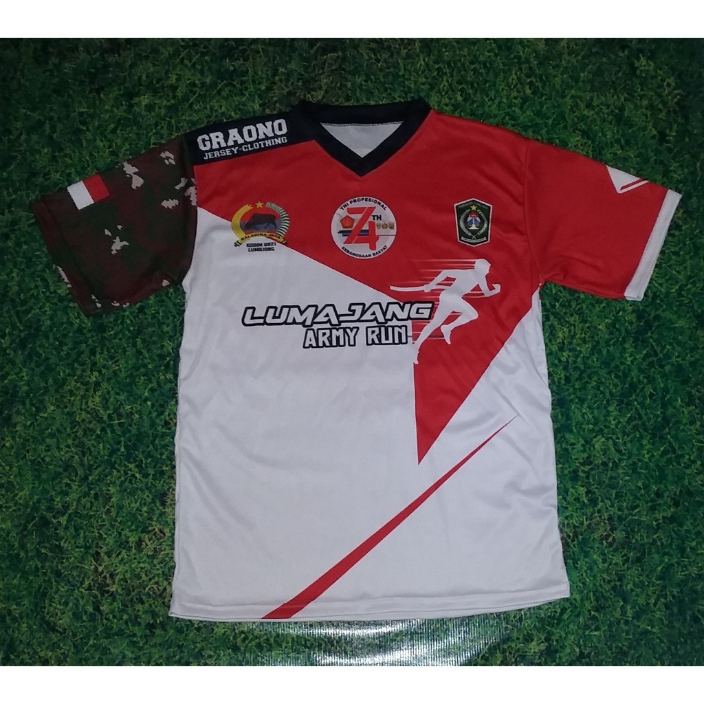 Jersey Lari Running Lumajang Army Run 2019