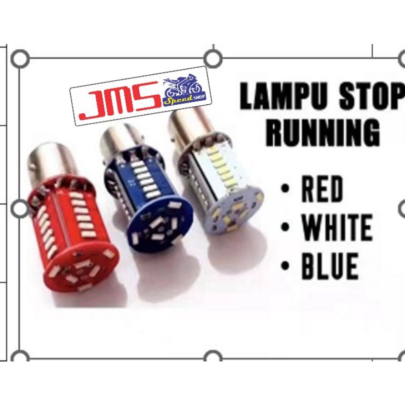 bohlam stop rem les running biru merah putih universal mio beat vario mx Vega jupiter z blade revo soul gt115/125 scoopy genio vixion cb150