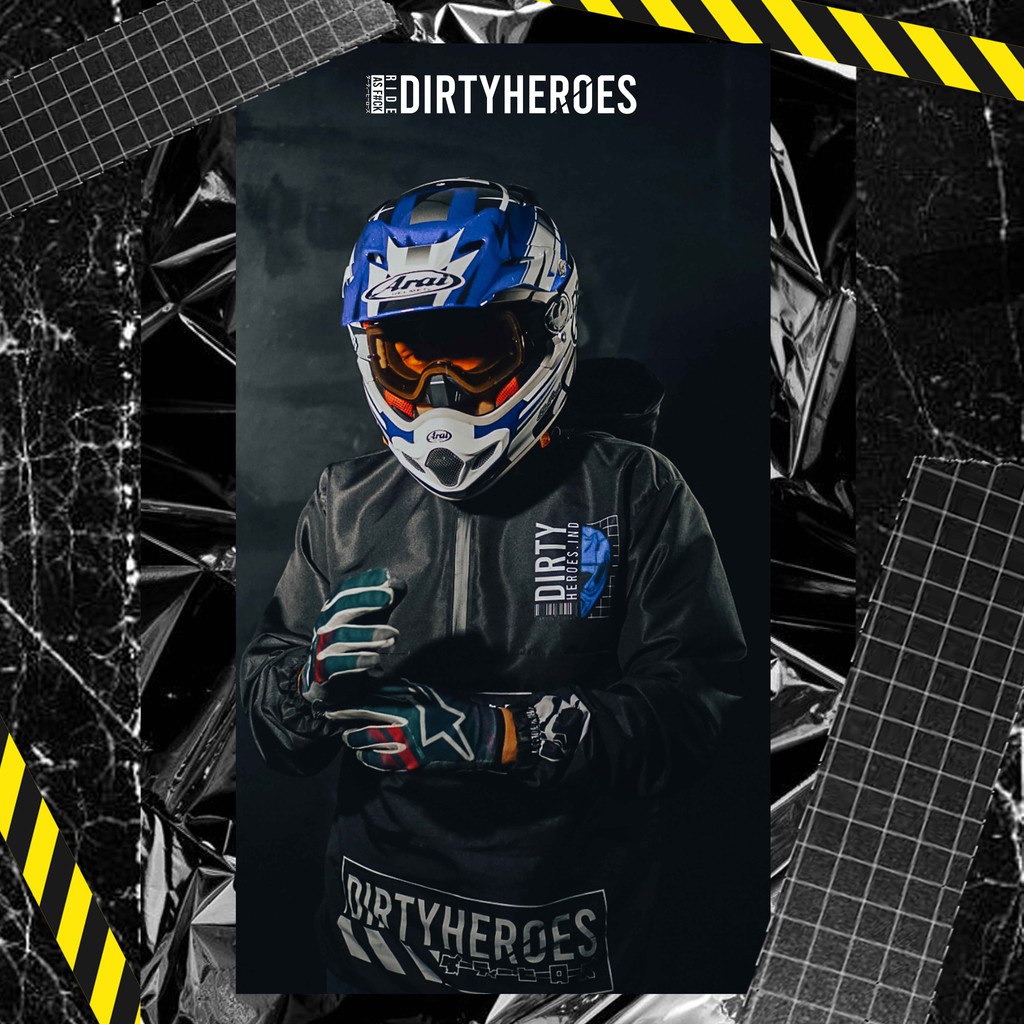 PO DIRTY HEROES | ANORAK | JAKET | WINDBREAKER | SUPERMOTO | MOTARD | MOTOCROSS