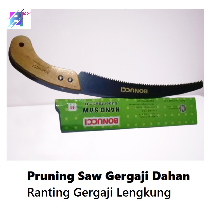 Gergaji Lengkung Gergaji Dahan Ranting Pohon Kopi Coklat  Pruning Saw