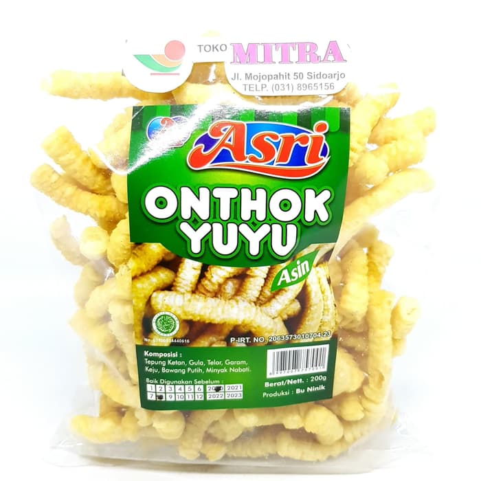 

ASRI ONTHOK YUYU 200gr | KUE KERING UNTHUK PERTOLO AKAR KELAPA ONTOK