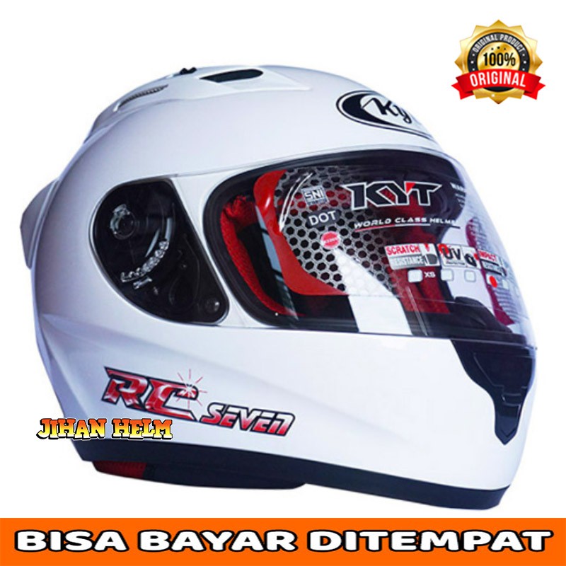 HELM / HELM KYT / KYT / HELM KYT RC7 WHITE TERMURAH