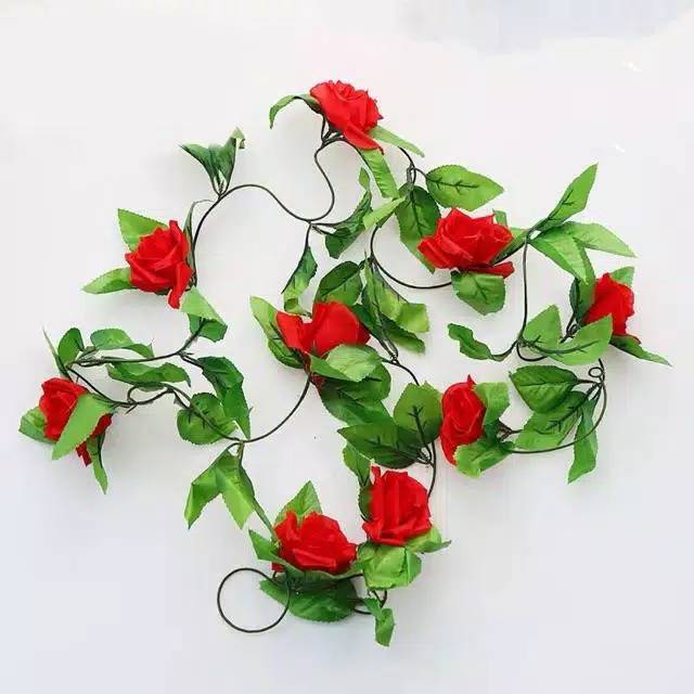 NM357 bunga rambat dekorasi rungan bunga artifisial bunga palsu-5