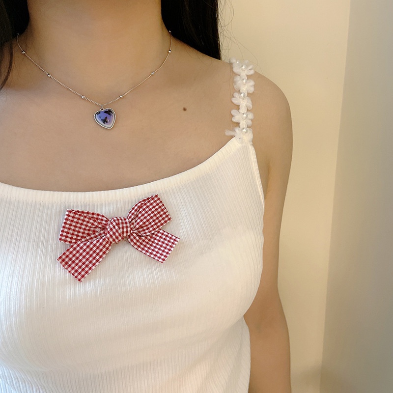Kalung Rantai Dengan Liontin Kupu-Kupu / Kelinci Gaya Retro Perancis Untuk Wanita