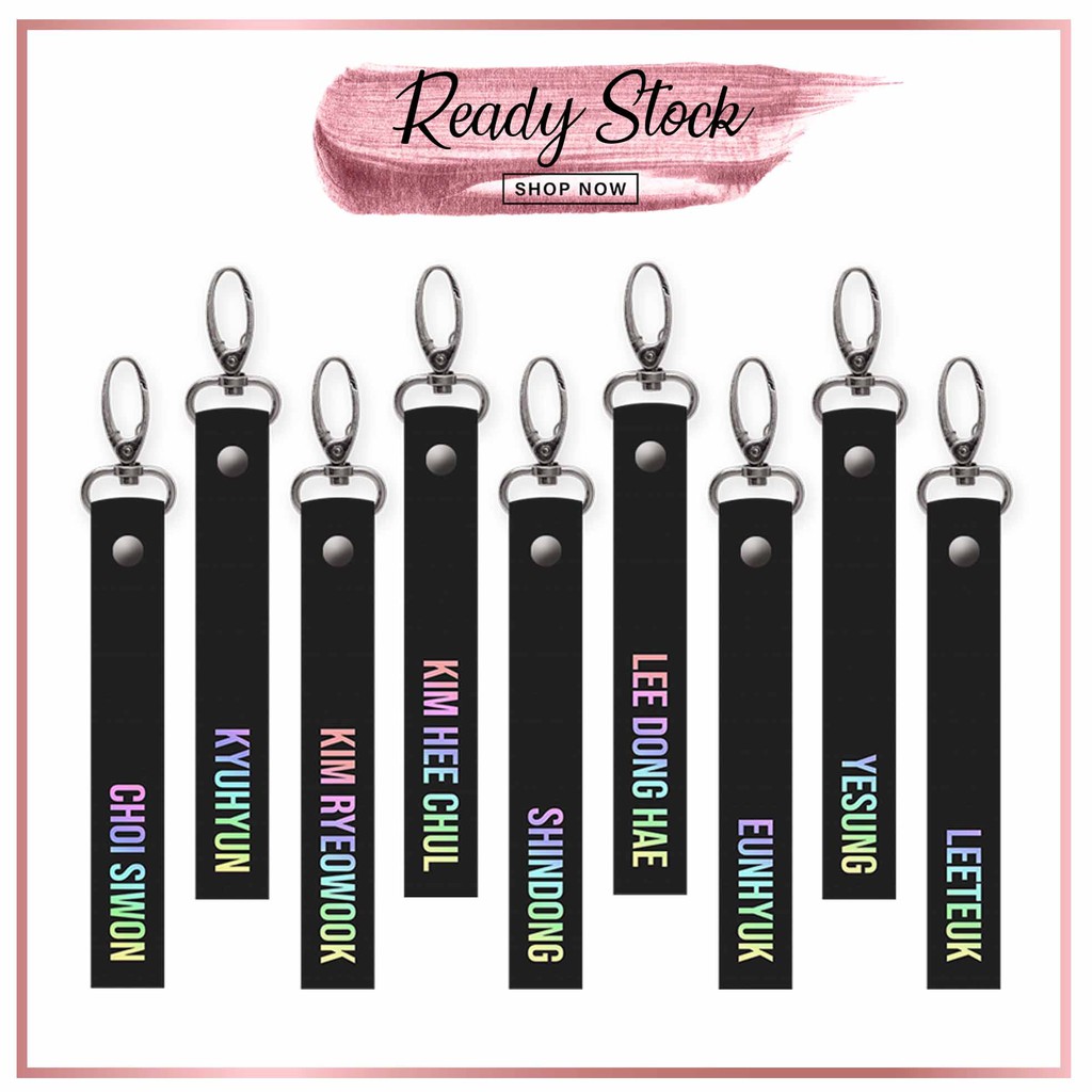 [STRAP] Super Junior SUJU Member kpop hologram laser Siwon Yesung Leeteuk Eunhyuk Dong Hae