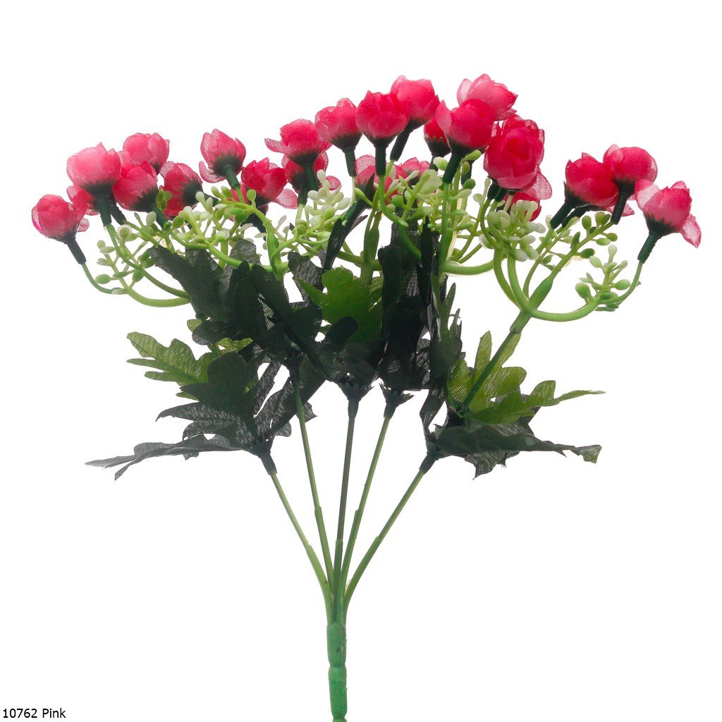 Bunga Plastik Ranunculus Mini 1076-Pink