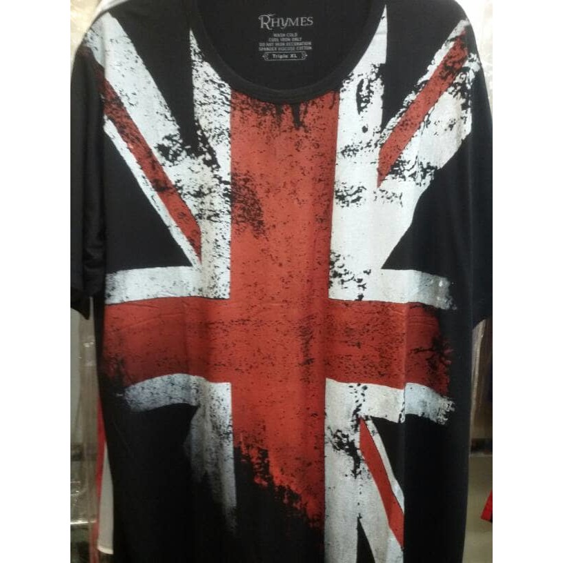 Baju Kaos England Tshirt Bendera Inggris Premium Quality Import M-XXXL Rhymes
