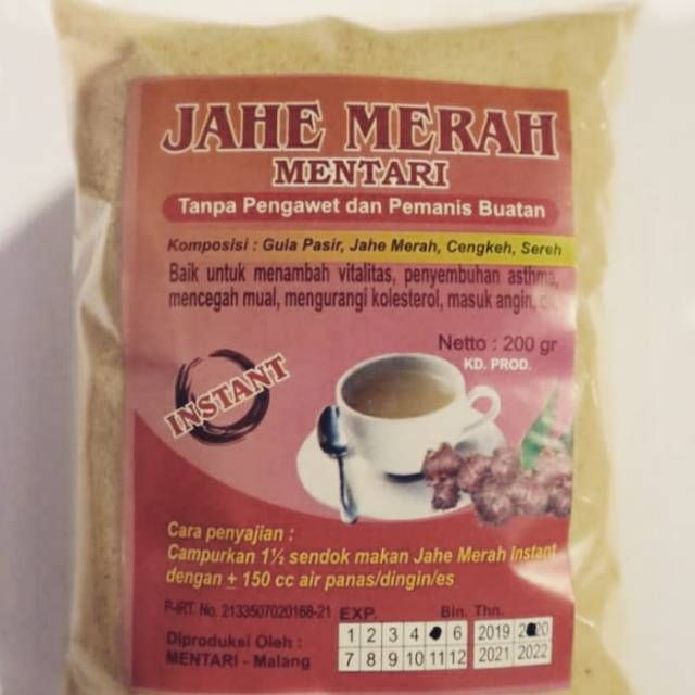 

Jahe merah Herbal