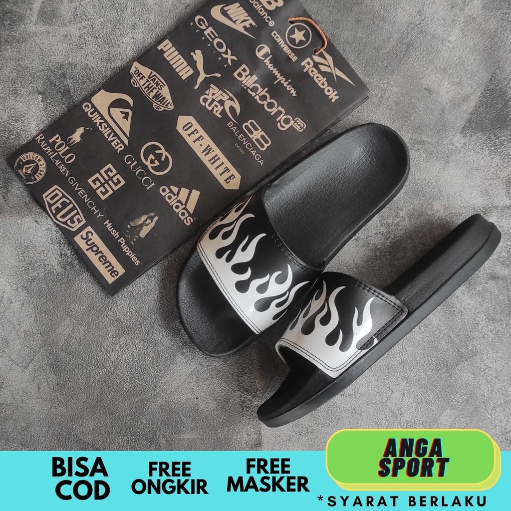 SANDAL SLIDE PRIA WITJI TERMURAH / SANDAL COWOK KASUAL FOR MEN / SENDAL SLOP DISTRO / SANDAL SELOP SANTAI REMAJA KEREN TERLARIS