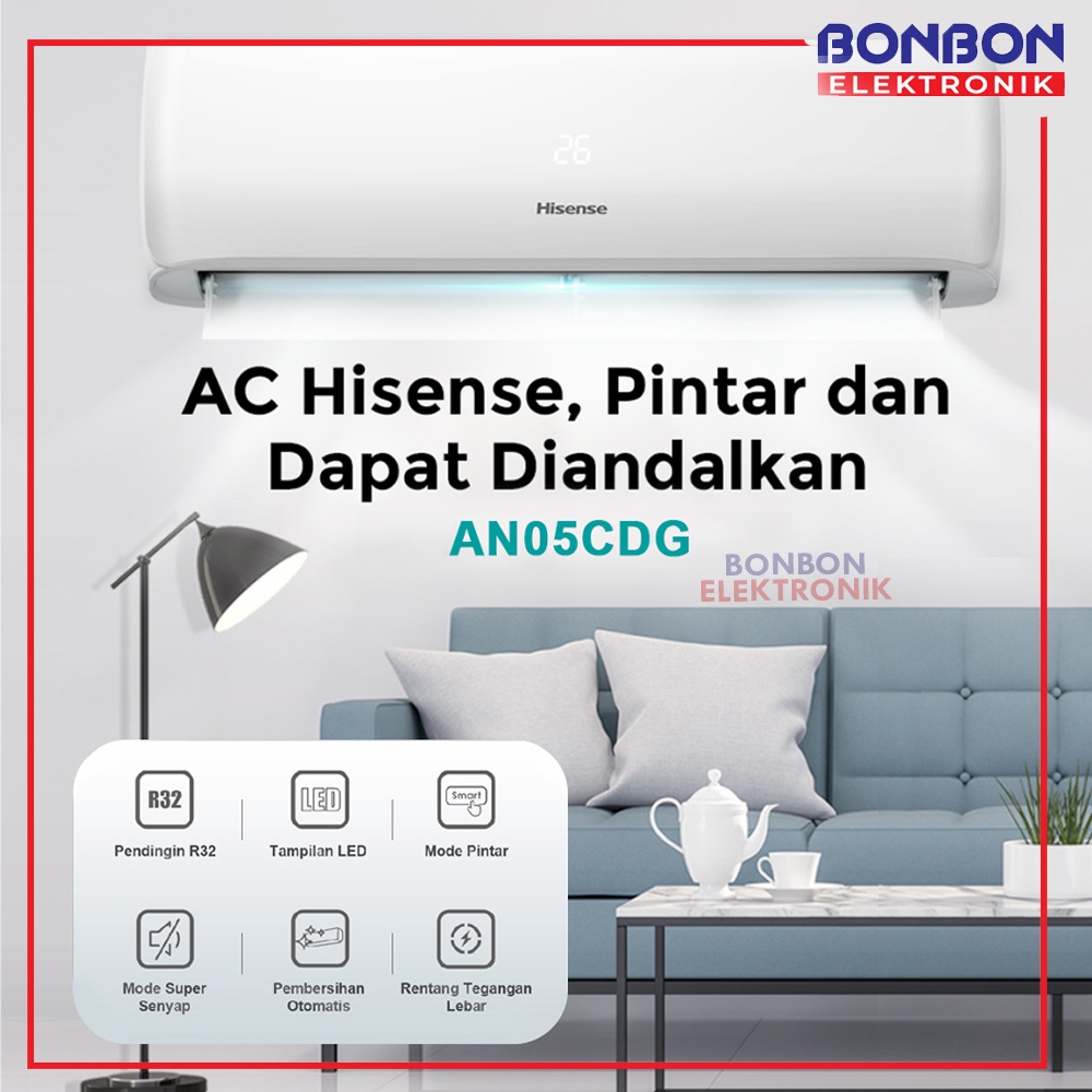 Hisense AC 1/2 PK Low Watt AN05CDG / 0.5 PK AN-05CDG