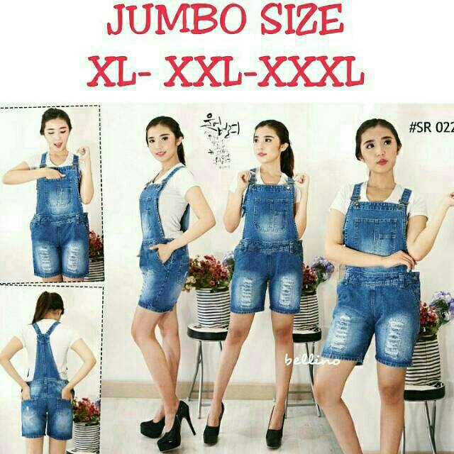 OVERALL SHORT JEANS JUMBO