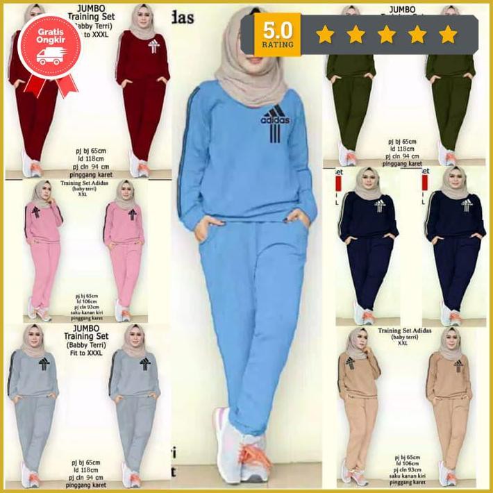 Baju Training Wanita Stelan Training Wanita Pakaian Olahraga Wanita Promo
