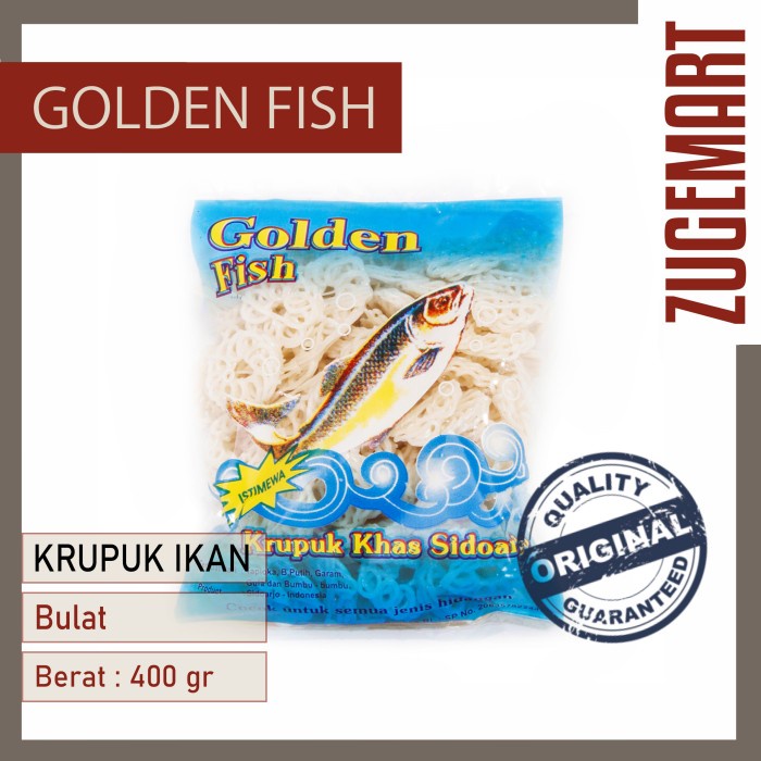 

Krupuk / Kerupuk Golden Fish Bulat 400gr / Krupuk Kerupuk Ikan Bawang