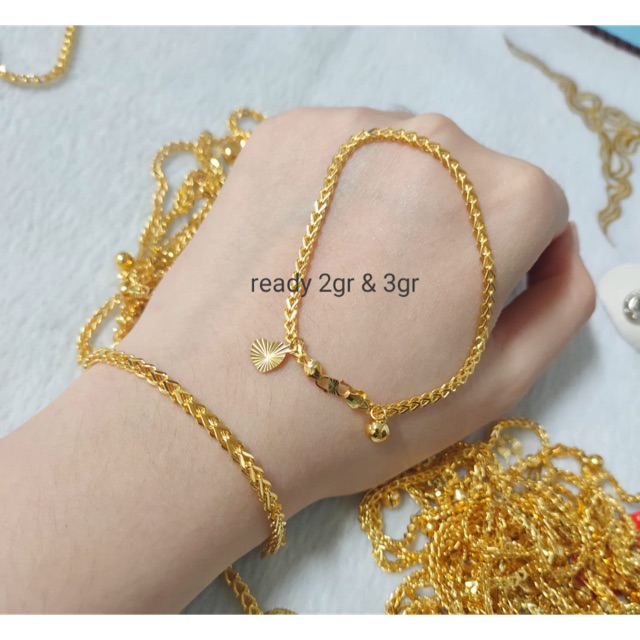 Gelang Emas Asli Model Vanessa Kdr 700 Shopee Indonesia